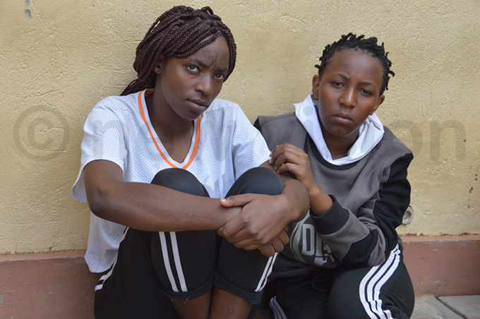 tella wimana and hadia huti wimana who are accused of breaking into students residences on behalf of criminal gangs hoto by dolf yoreka