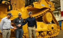 The delivery of the 6000th Caterpillar D11 dozer. Credit: Thiess