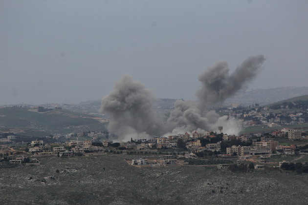 LEBANON-KFAR TEBNIT-ISRARL-ATTACKS