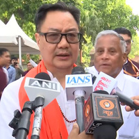 Kiren Rijiju pays floral tribute to Mahatma Basaveshwara on 895th birth anniversary at Prerna Sthal in Delhi