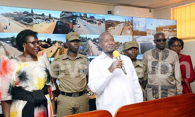 Museveni commissions CCTV cameras Museveni commissions CCTV cameras