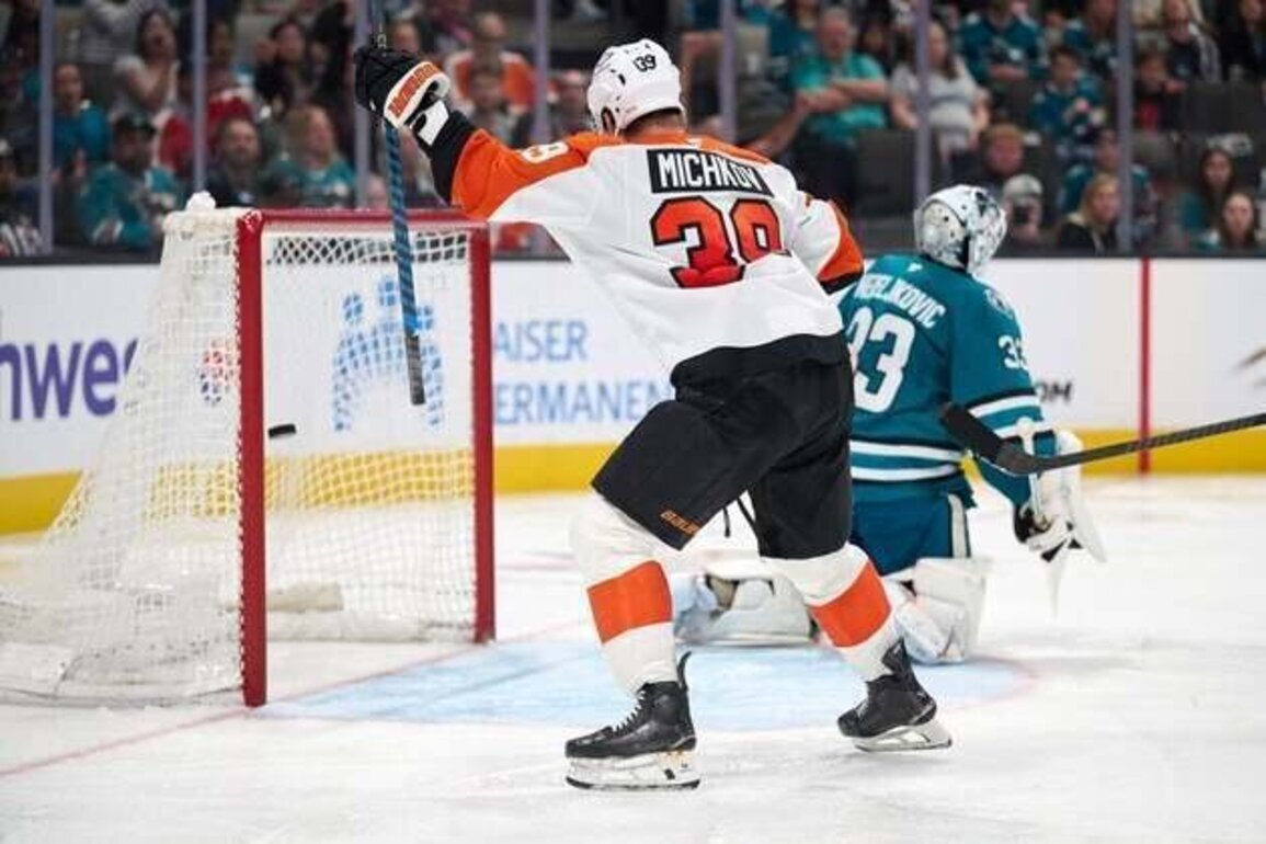 Flyers take down Sharks as road win streak hits 8
