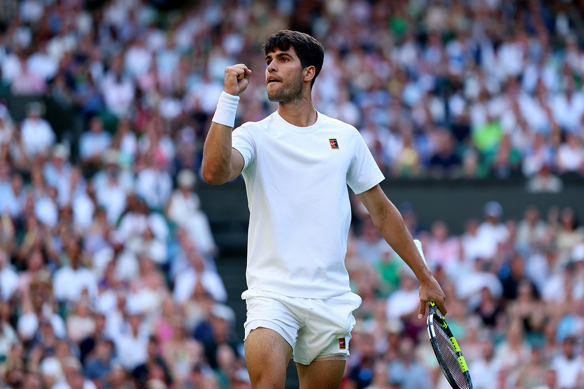 Carlos Alcaraz storms into quarter-finals of Wimbledon 2025 after defeating Andrey Rublev