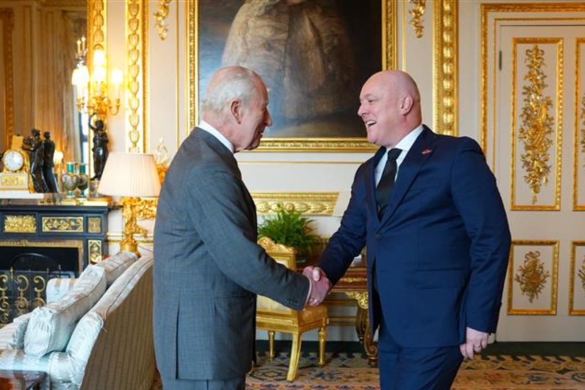 Christopher Luxon meets King Charles, due to discuss trade and security with British PM