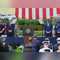 President Trump, First Lady Melania attend 24th anniversary of 9/11 attack