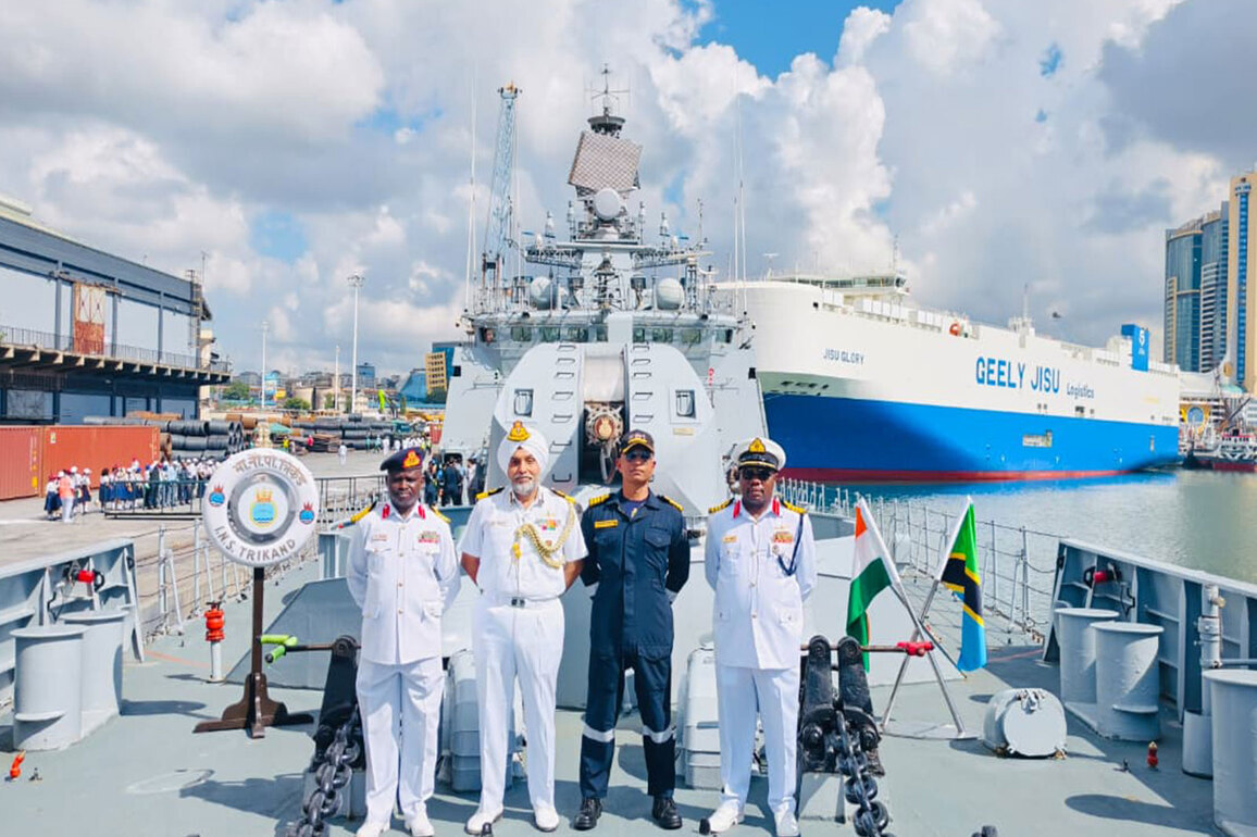 Indian Naval Ship Trikand calls at Dar-es-Salaam, Tanzania