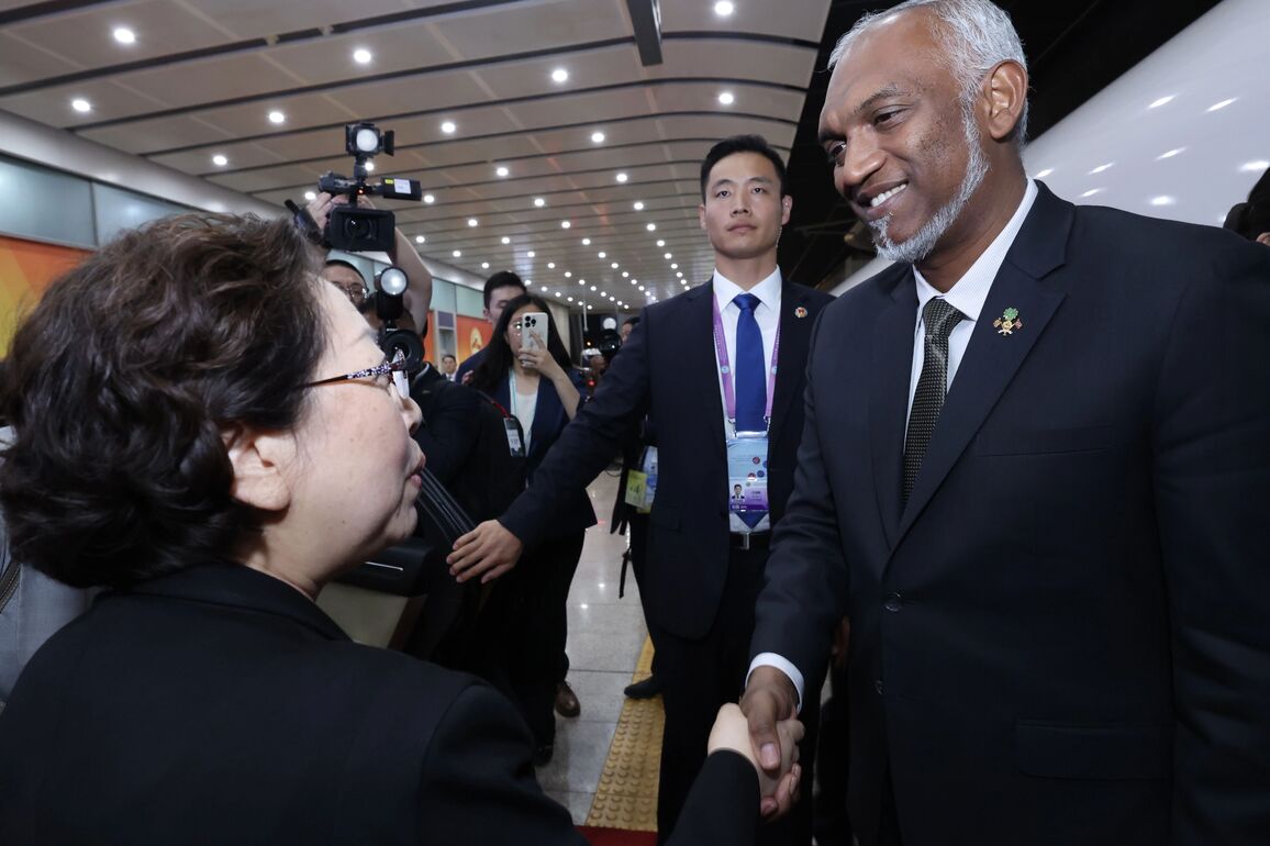 CHINA-BEIJING-MALDIVIAN PRESIDENT-ARRIVAL (CN)