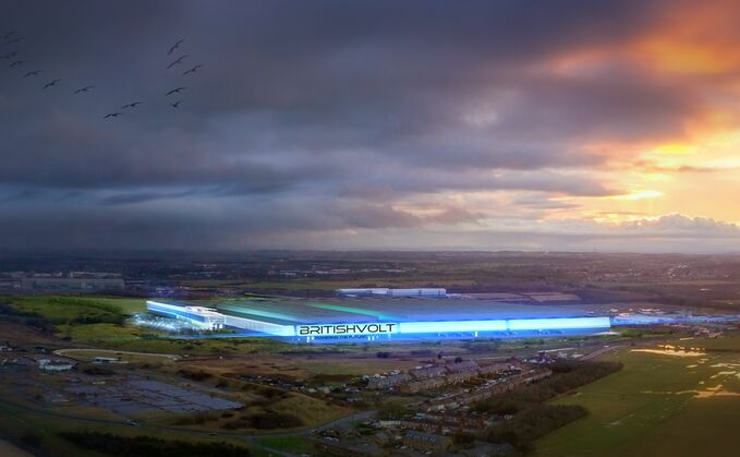 Impression of Britishvolt's proposed gigafactory in Northumberland | Credit: BritishVolt