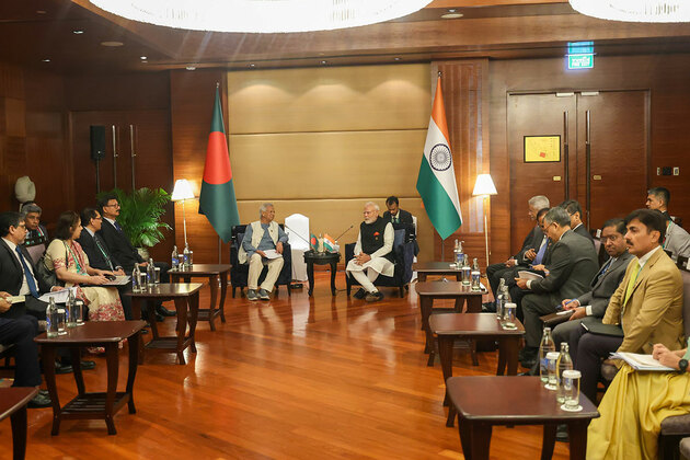 PM Modi meets Bangladesh Chief Adviser Muhammad Yunus on sidelines of BIMSTEC Summit
