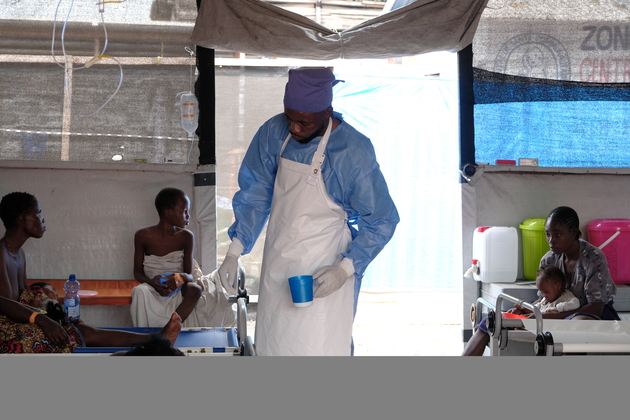 DR CONGO-KINSHASA-CHOLERA-OUTBREAK-TREATMENT CENTER