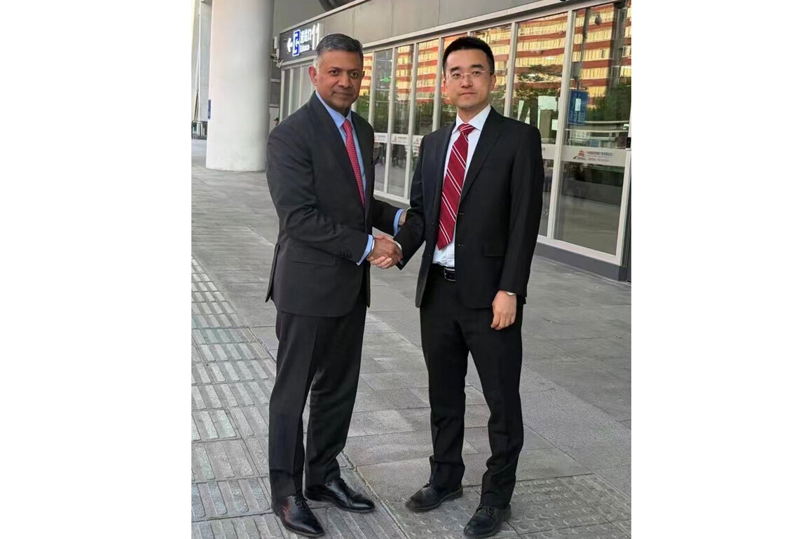 Ambassador-designate Vikram Doraiswami received by MFA Dy Director in China