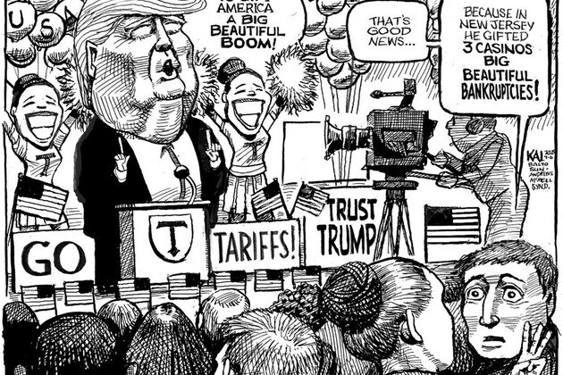 Big beautiful tariffs - EDITORIAL CARTOON  Baltimore Sun