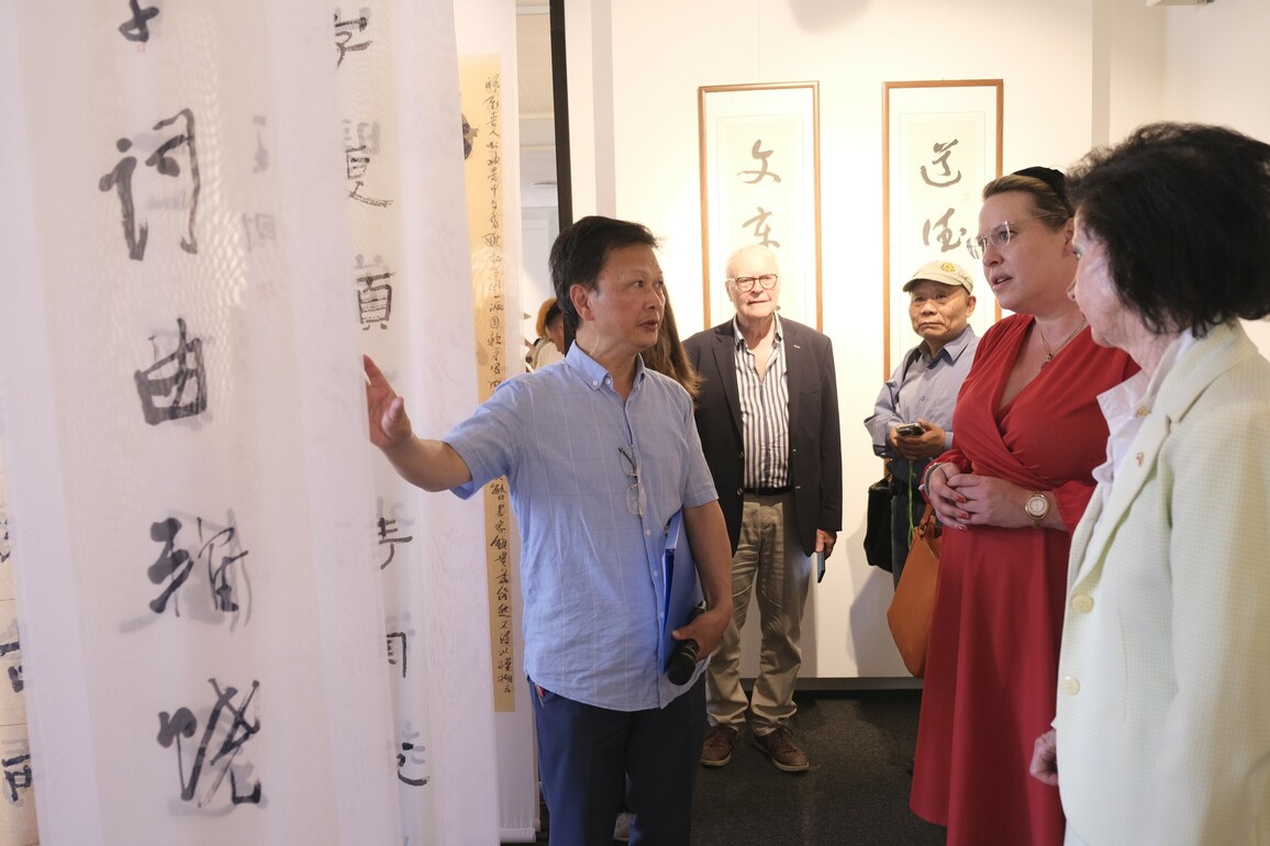 DENMARK-COPENHAGEN-CHINESE CALLIGRAPHY EXHIBITION
