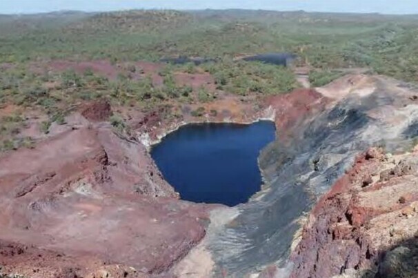 An aerial view of the Mt Oxide pit from the northeast.