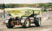 The fleet of four machines for the pilot programme are based on Volvo CE's HX2 concept model