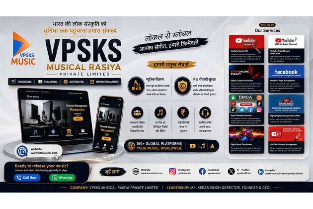 Revolutionizing the Soundscapes: How Kedar Singh and VPSKS Musical RasiYa Private Limited Are Empowering Independent Artists Globally