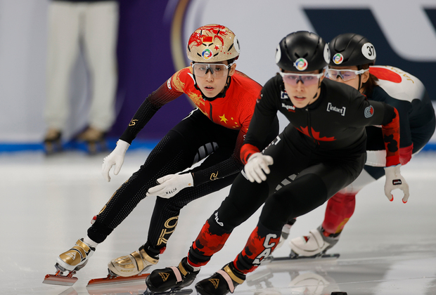 (SP)CHINA-BEIJING-SHORT TRACK SPEED SKATING-WOMEN'S 3000M RELAY-QUARTERFINAL (CN)