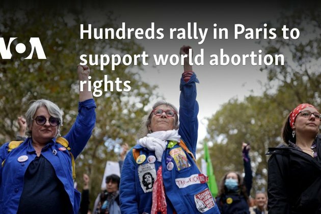 Hundreds rally in Paris to support world abortion rights