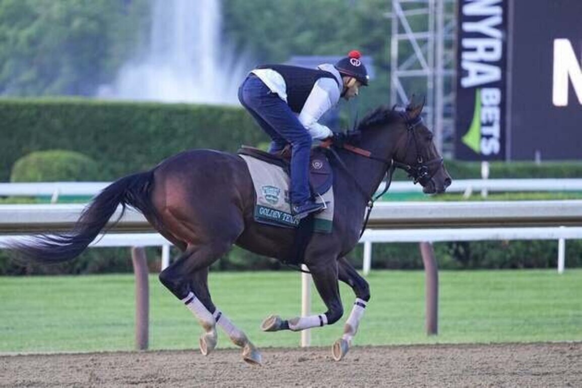 Golden Tempo takes 158th Belmont Stakes, winning first, third legs of Triple Crown