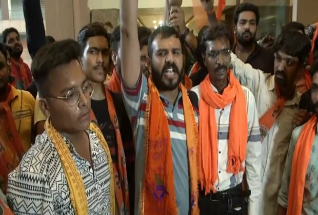 Gujarat: Bajrang Dal protests against film 'The Creator - Sarjanhar' in Ahmedabad