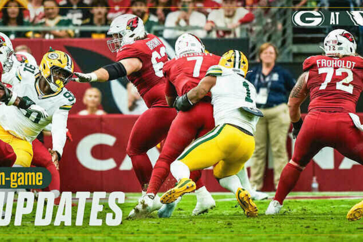Cardinals lead Packers 3-0 after first quarter