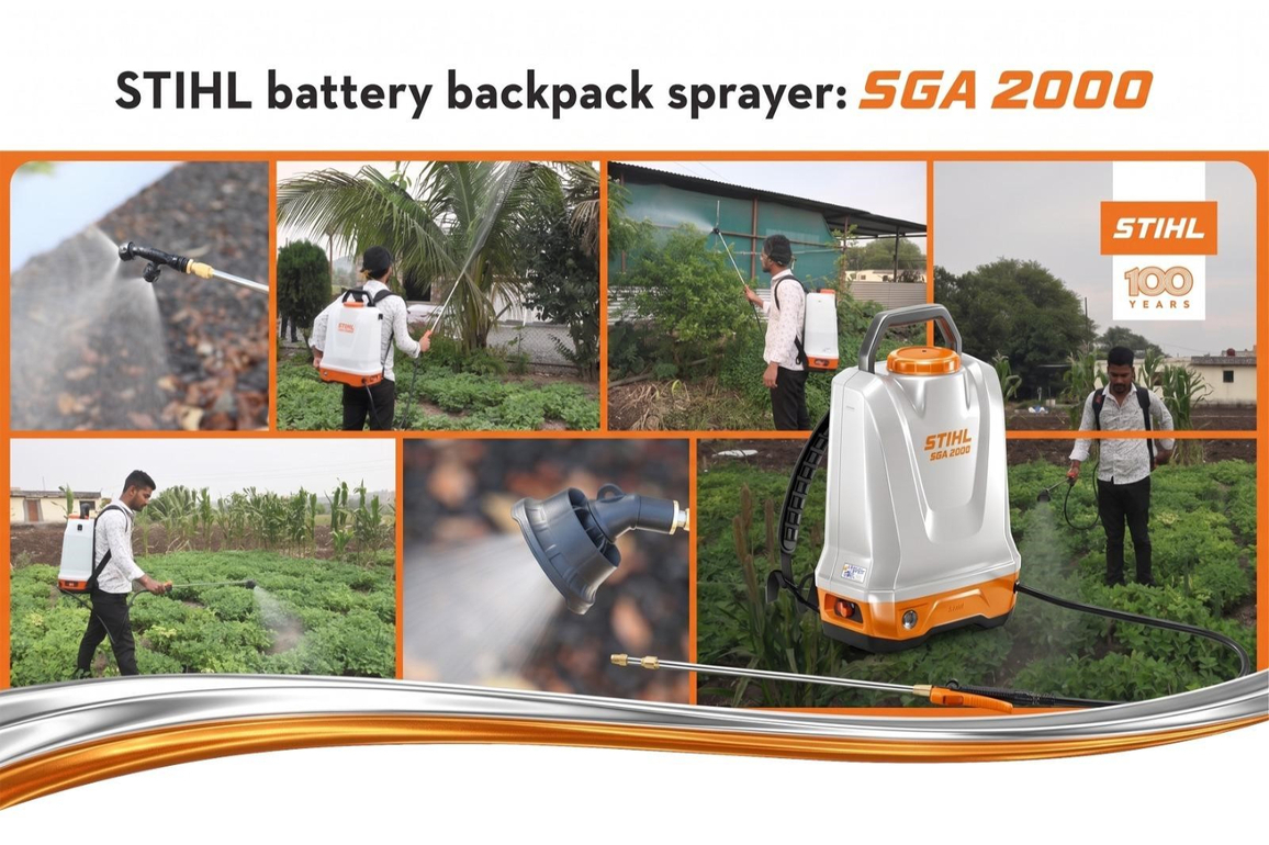 STIHL India Launches SGA 2000 Battery Backpack Sprayer: No More Manual Pumping