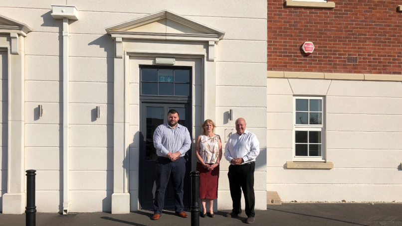 Duncan Thomson, MD, Jane Thomson, FD, and Steve Quigley, Operations director