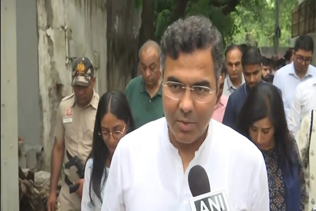 Delhi Minister Parvesh Verma inspects road conditions following heavy rains