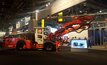The new DD422iE drill rig at the Sandvik MINExpo 2016 booth