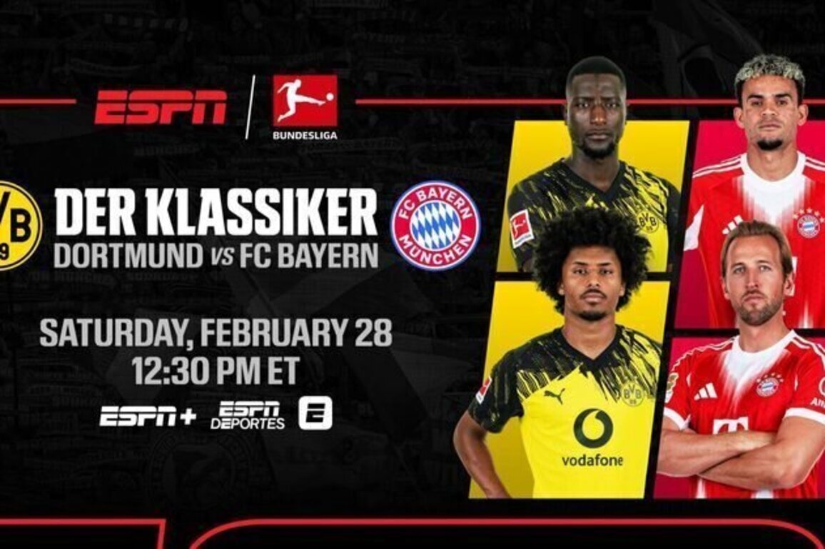 ESPN presents the Bundesliga's premier game: Der Klassiker - Saturday, February 28