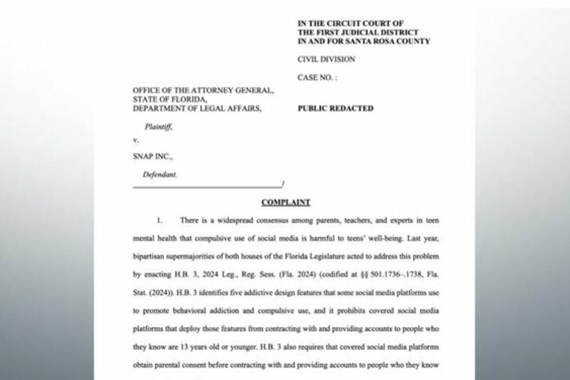 Florida Sues Snap For 'Openly Defying' Social Media Law 04-24-2025