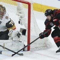 Power-play goal in OT caps Hurricanes' comeback, evens finals 1-1