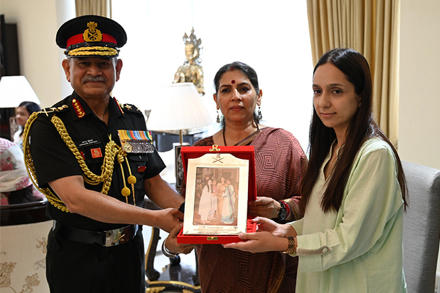 COAS General Upendra Dwivedi presents 'Badge of sacrifice', 'Certificate of honour' to next of kin of fallen soldiers
