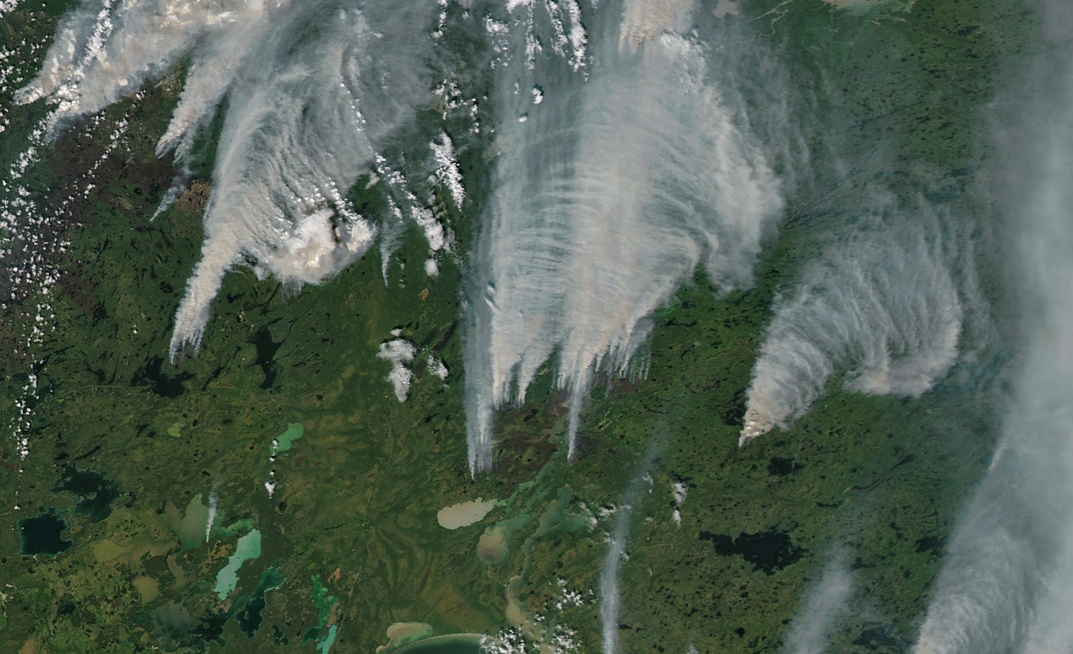 Wildfires in Manitoba, Canada have further escalated in July