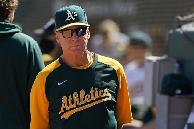 Slumping A's 'still grinding,' take on Royals