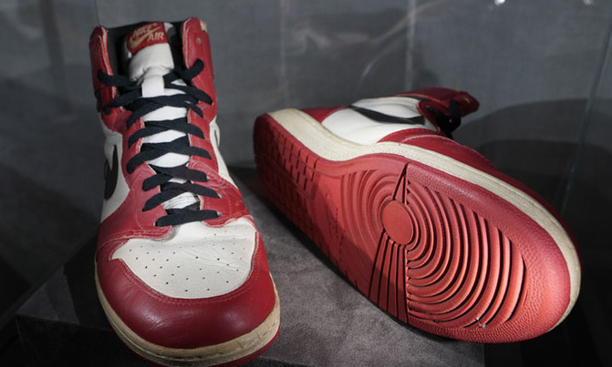 Michael Jordan's sneakers sell for $615,000, new record Michael Jordan's sneakers sell for $615,000, new record