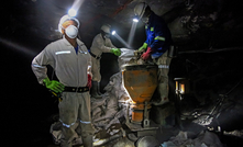 Workers in a South African chrome and platinum mine