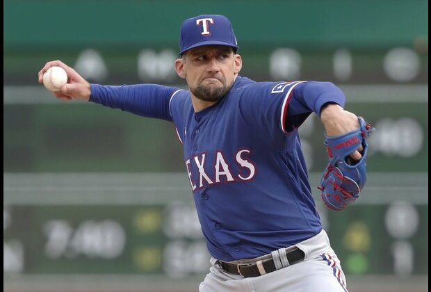 Nathan Eovaldi tosses complete game as Rangers top Pirates