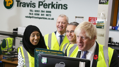 Prime Minister visits Travis Perkins branch