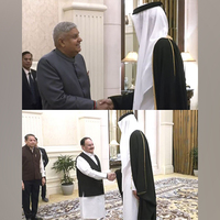 VP Dhankhar, Union Minister Nadda met with Amir of Qatar