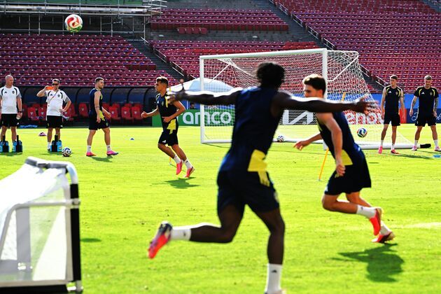 (SP)U.S.-FRISCO-FOOTBALL-FIFA WORLD CUP-TRAINING-SWEDEN