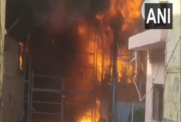 Uttar Pradesh: Fire breaks out at thermocol factory in Moradabad