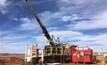  New to Major Drilling’s Mexico projects is the Major EF-75 drill shown set up at Hecla Mining’s San Sebastian mine in Durango. The drill is one of two with rod handling capability drilling at San Sebastian silver and gold mine.