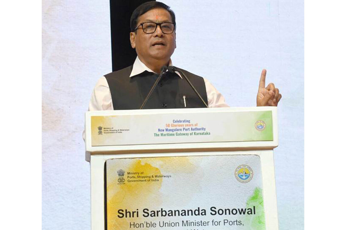 Union Minister Sarbananda Sonowal launches eight maritime projects as NMPA marks golden jubilee