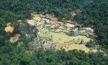 Garimpo em terra indígena yanomami/Divulgação