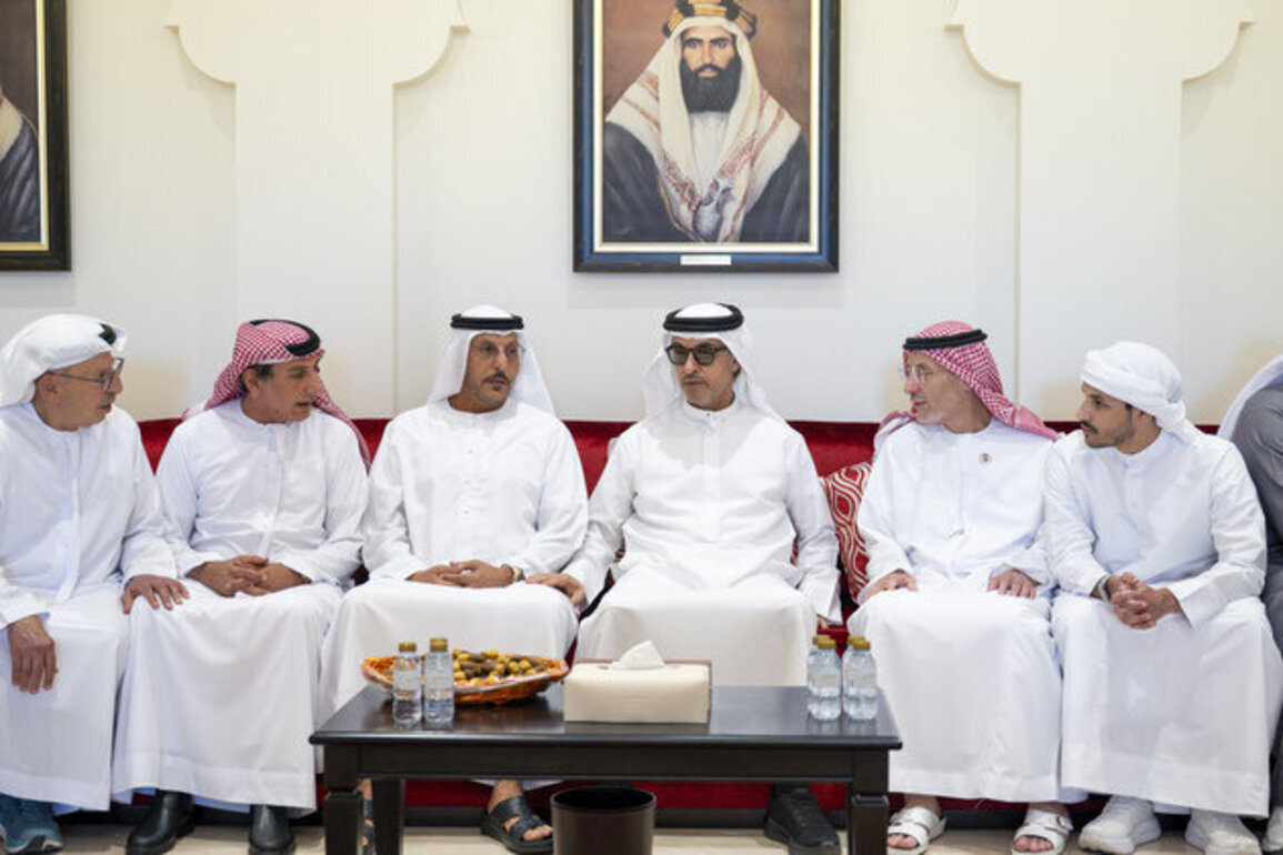Hazza bin Zayed offers condolences on passing of Mahmoud Ahmed Al Qaisiya