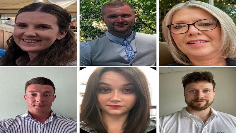Top row: Amy Goodship, Alex Trower, Jane Pickard; bottom row: Florin Craciun, Rachel Howell, Sandy Spence