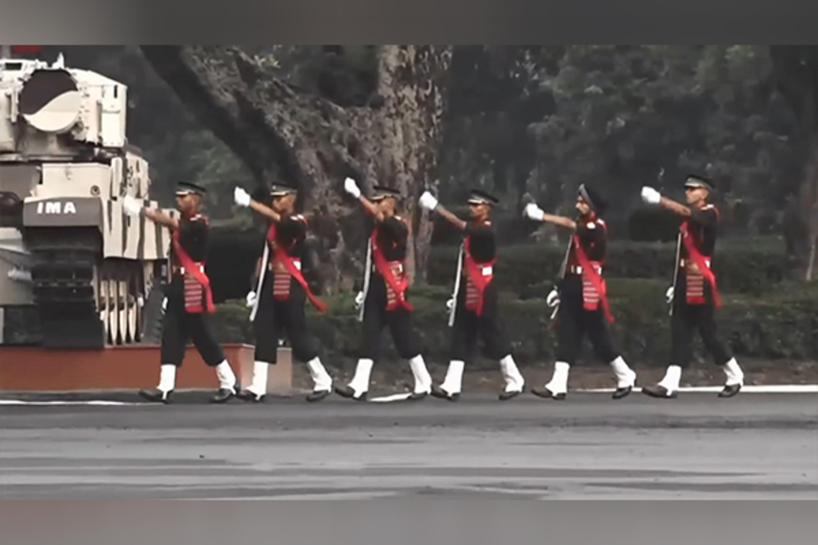 IMA's Passing Out Parade on drill square in front of Chatwood Building