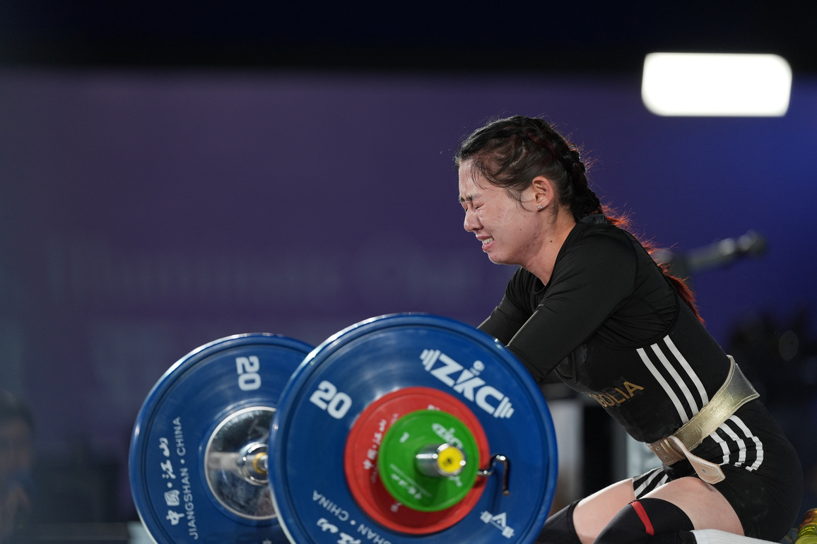(SP)CHINA-JIANGSHAN-WEIGHTLIFTING-ASIAN CHAMPIONSHIPS-WOMEN'S 45KG (CN)