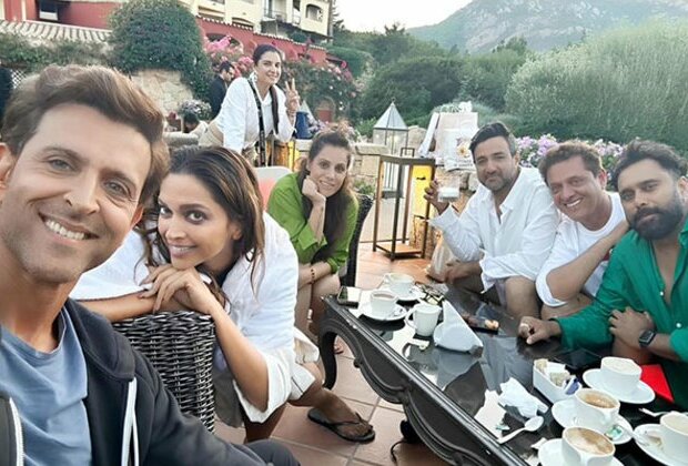 Hrithik Roshan, Deepika Padukone pose for selfie amid 'Fighter' shoot in Italy